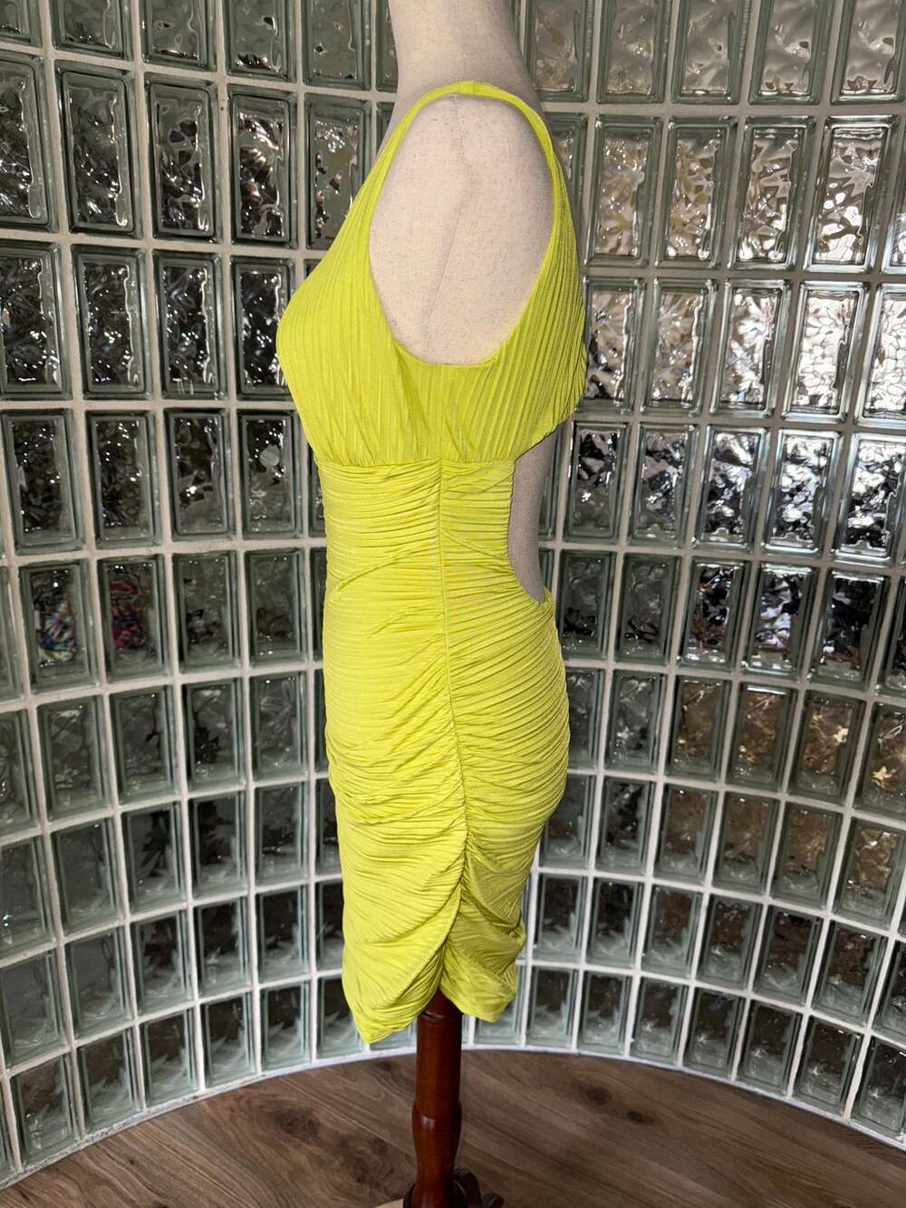 Arden B body-con club dress - lime green - size medium - OF